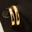 Gold Dipped Double Hoop Earrings