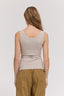 ribbed scoop neck tank top