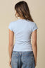 Leslie Sculpt Button-Front Knit Top