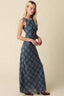 Carole Plaid Mesh Maxi Dress - Hallelu Clothing Boutique