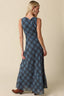 Carole Plaid Mesh Maxi Dress - Hallelu Clothing Boutique