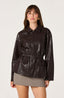 Cavanaugh Faux Leather Peplum Jacket - Hallelu Clothing Boutique