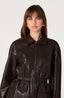 Cavanaugh Faux Leather Peplum Jacket - Hallelu Clothing Boutique