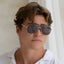 Logan Acetate Aviator Mens Sunglasses