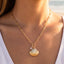 Chain Link Seashell Pendant Necklace - Hallelu Clothing Boutique