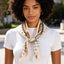 Chain Print Square Scarf - Hallelu Clothing Boutique
