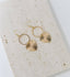 Charlie heart charm earrings | 18k gold plated