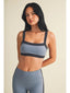 Contrast Block Sports Bra