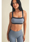 Contrast Block Sports Bra