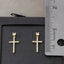 CZ Cross Dangle Drop Earrings - Hallelu Clothing Boutique