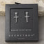 CZ Cross Dangle Drop Earrings - Hallelu Clothing Boutique