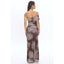OFF SHOULDER PALM MAXI DRESS