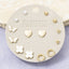 Butterfly Heart And Star Stud Earrings 9 Pair Set