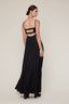 ELEGANT SILKY SLEEVELESS BRA TOP MAXI DRESS