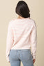 Elina Striped Collar Knit Top
