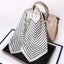 Vintage Letter Print Satin Square Scarf for Women_CWASC0809