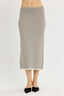 Contrast Crush Midi Skirt
