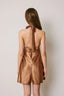 Golden Sleeveless Mini Dress