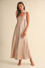 Scarf Set Sleeveless Midi Dress