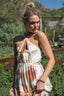 Twist Knot Halter Neck Printed Maxi Dress and Tie Back