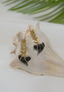 Shark Tooth Arrow Chain Earrings