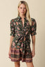 Dana Floral Wrap Mini Dress