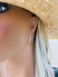 Thin CZ Minimalist Hoop Earrings (K374)