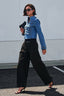 Denim Military Jacket - Hallelu Clothing Boutique