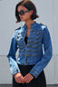 Denim Military Jacket - Hallelu Clothing Boutique