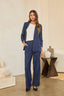 Denim Ruched Sleeve Blazer - Hallelu Clothing Boutique