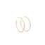 Thin CZ Minimalist Hoop Earrings (K374)