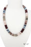 Multi Marble Beaded Disc Necklace