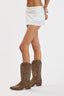 White micro mini skort