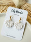 Neutral Shells Clay Earrings
