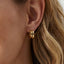 Gold Dipped Double Hoop Earrings