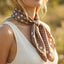 Ombre Polka Dot Print Satin Square Scarf