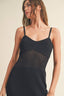 D3519   NET PATTERN ON BOTTOM KNITTED DRESS