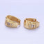 14K Gold Filled Dome Hoop Earrings