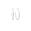 Thin CZ Minimalist Hoop Earrings (K374)