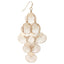 Outline Gold Shell Cascade Earrings