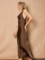 Satin Twisted Strap Maxi