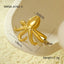 Ocean Starfish Shell Stainless Steel Ring_CWMM12421