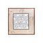 Framed Panel Lily Outline Square Scarf
