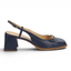Beth Leather Slingback Pump Navy 60704
