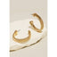 Solid Coiled Metallic Hoop Earrings
