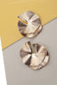 Gold Rigid Edge Earrings