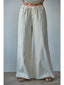 Woven Denim Wide Leg Pants