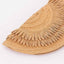 Semicircle Woven Straw Clutch
