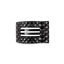 Flat Rectangle Hair Clip | Small | Jet Black Quilted