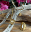 18ct Gold Plated White Jade Adjustable Ring